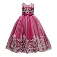 thumbnail image 1 of Ketyyh-chn99 Robes pour Bébé Fille Robe d'Été Sans Manches Imprimé Fleuri Princesse Filles Manches Longues Robe Courte Rose Vif,160, 1 of 3