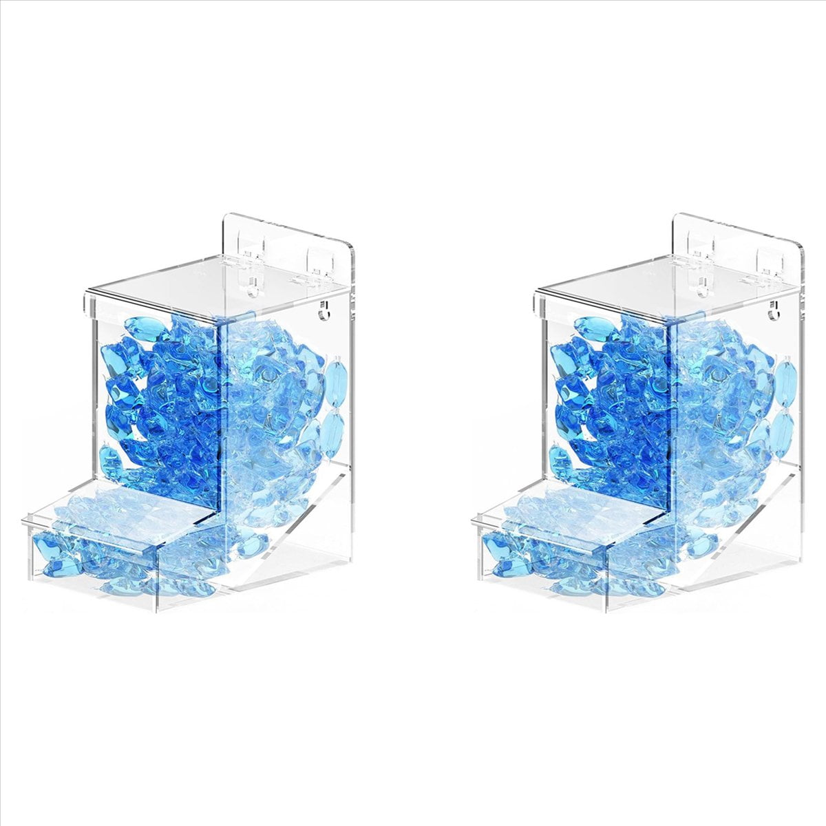2X Contenedor Cápsulas para Detergente para Ropa, Contenedor Cápsulas Detergente para Ropa Acrílico, Contenedor Cápsulas para Lavavajillas, Contenedor Detergente para Ropa en Polvo