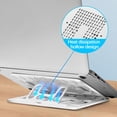 thumbnail image 4 of Gecau Plastic Tablet Phone Stand Portable Heat Upgraded Loading Laptop Stand White 9.4x9 Inch Home Essentials, 4 of 5