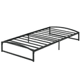 thumbnail image 2 of Low Bed Frame, Heavy Duty Metal Platform Bed Frame with Arch Design, Steel Slats Support, Easy Assembly, No Box Spring Needed, 2 of 7
