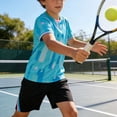 thumbnail image 4 of Adarl Boys Athletic Shorts Set 2 Piece Quick Dry Short Sleeve T-Shirt and Mesh Shorts Soccer Set Sizes 4-14 Years, 4 of 6
