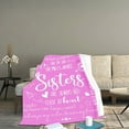 thumbnail image 5 of VALSEEL Throw Blanket Envelope Flannel Blanket Print Sister Envelope Blanket Birthday Gift Friend Blanket Fleece Blanket, 5 of 5