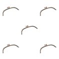 thumbnail image 3 of Maytalsory Metal Arch Frame Kiss Clasp Purse Bag DIY Bead Head Lock Grey 24.5cm 5Set, 3 of 6