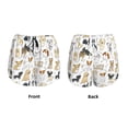 thumbnail image 3 of Balery I Love Dogs Pantalones cortos deportivos para mujer con forro y dos bolsillos, elásticos, para entrenamiento, gimnasio, yoga-Medium, 3 of 7