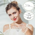 thumbnail image 2 of MALLMALL6 3Pcs Virgo Zodiac Layer Necklaces, Retro Silver Plated(Silver), 2 of 6