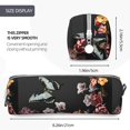 thumbnail image 3 of Honeii Butterfly with Fowers Pattern Pencil Case, Pencil Pouch, Pencil Case Small, Pencil Pouch Aesthetic, PVC Pencil Pouch, Pencil Bag, Makeup Pouch, 3 of 7