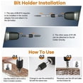 thumbnail image 3 of Jinsinto Broken Screw Extractor Kit, 22 PCS HSS 4341 Alloy Steel Upgraded Extraction Tools with Drill Bits 2 Magnetic Extension Bit Holder Socket Adapter for Damaged Bolt, Black, 3 of 4