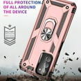 thumbnail image 3 of Decase for Samsung Galaxy A03S (US Version) Case, Military Grade Drop Protection Magnetic Ring Holder Kickstand Protective Heavy Duty Phone Case for Samsung Galaxy A03S, Rosegold, 3 of 8