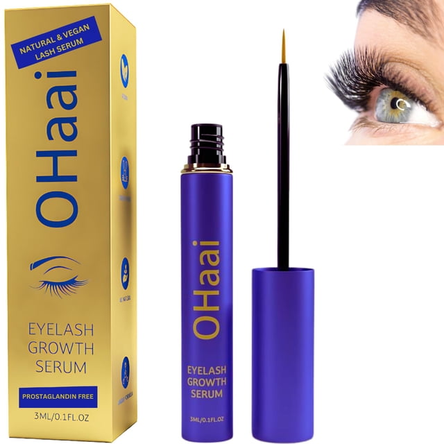 Sérum para el crecimiento de pestañas OhaAi Premium Vegan, 3 ml