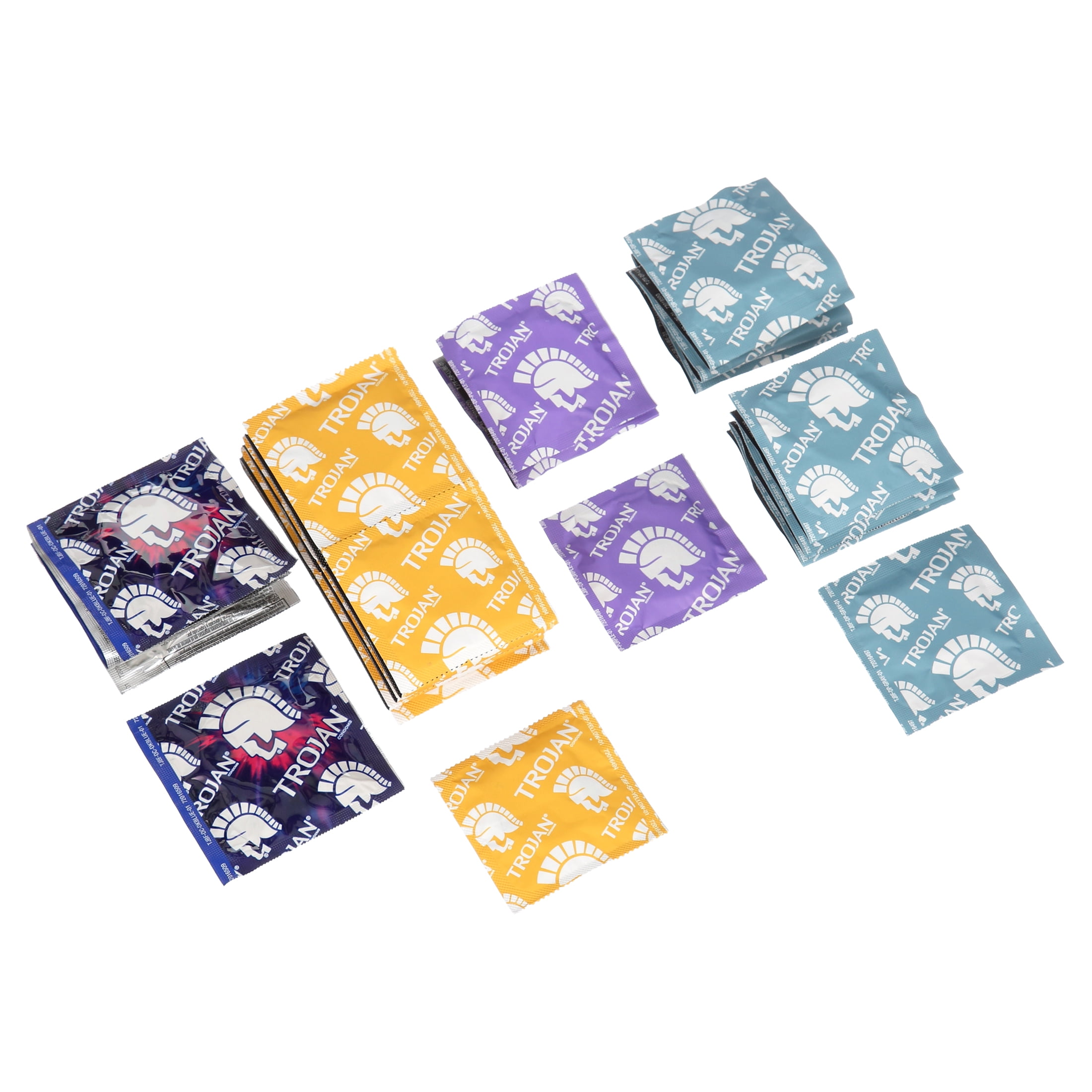 Trojan Lubricated Latex Variety Condom Pack 40 Count