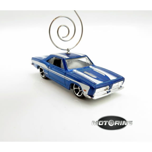 Plymouth Blue Car Rare Christmas Tree Ornament Diecast
