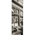 thumbnail image 2 of Blaustein, Alan 11x24 Black Ornate Wood Framed with Double Matting Museum Art Print Titled - Cafe la Presse Pano - 1, 2 of 4