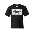 thumbnail image 1 of Tee Hunt Best Furiend Cat Lovers Youth T-Shirt Best Friend Pet Lovers Kitty Paw Kids Tee, Black, X-Large, 1 of 4
