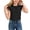 Black, variant on Girls 5-14 Years Ruffle Flutter Sleeve Top Gathered Neck Solid Color Breathable Summer Blouse White 9 Years