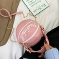 thumbnail image 5 of Paiwinds Personalized Round Ball Female Bag Chain Basketball Bag All-match Satchel Small Bag, 5 of 8