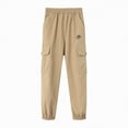 thumbnail image 6 of NOLDARES Boys Joggers Pants Toddler Quick Dry Lightweight Hiking Pants Kids Pull On Sweatpants(Khaki,3-4 Years), 6 of 9