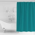 thumbnail image 2 of Teal Shower Curtain Set ，Waterproof Fabric Shower Curtains Solid Color Shower Curtains for Bathroom,Bathroom Decor 72"x96", 2 of 7