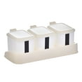 thumbnail image 3 of Press-Type Three Compartment Seasoning Storage Box Set - Food Grade Plastic Spice Organizer with Individual Lids and Spoons Flavor Separation Kitchen Essential, 3 of 6