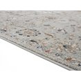thumbnail image 2 of HomeRoots 370778 94 x 126 in. Blue, Grey Microfiber & Polyester Area Rug, 2 of 2