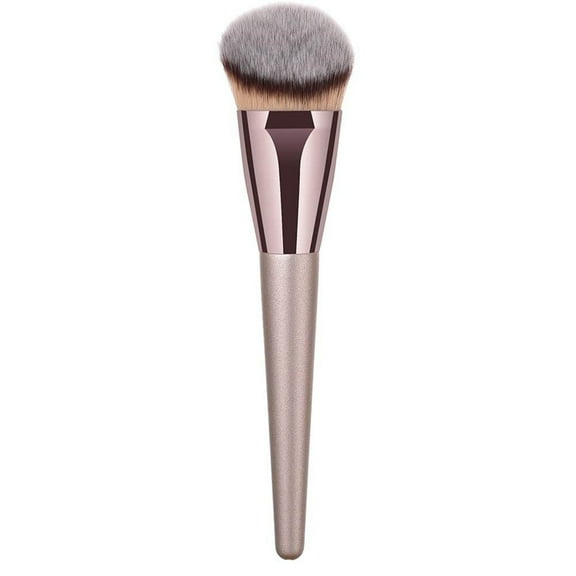 Huarll Foundation Brush Angled Makeup Brush Foundation Brush Premium Synthetic Bronzer Brush Cosmetic Applicator for Blending Liquid Powder Vegan Brochas De Maquillaje Rose Gold