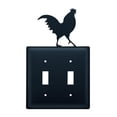 thumbnail image 1 of Village Wrought Iron ESS-1 Housse Double pour Interrupteur de Coq - Noir, 1 of 3