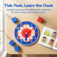 thumbnail image 2 of Lttoisl EduLearn Kids Wooden Learning Clock, Educational Time Telling Math Tool for Preschool & Elementary Students, Analog & Digital Concepts, Interactive Hour Minute 24-Hour Practice, 2 of 8