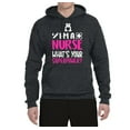 thumbnail image 2 of Wild Bobby, I'm a Nurse What's Your Superpower?, Inspirational/Christian, Unisex Graphic Hoodie Sweatshirt, Heather Black, X-Large, 2 of 3