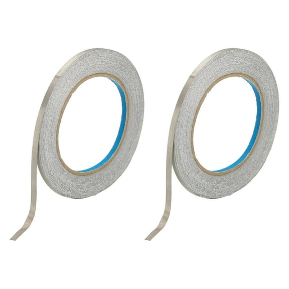 Uxcell Faraday Cloth Tape 0.2"x82 Feet Single Sided Conductive Cloth Fabric Adhesive Tape Roll for EMI Shielding 2 Pcs