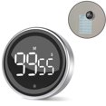 thumbnail image 2 of Digital Kitchen Timer Rotation Countdown Timer Magnetic Countup Timer with 3-Level Volume Adjustable Large Led Display for Study/, 2 of 5