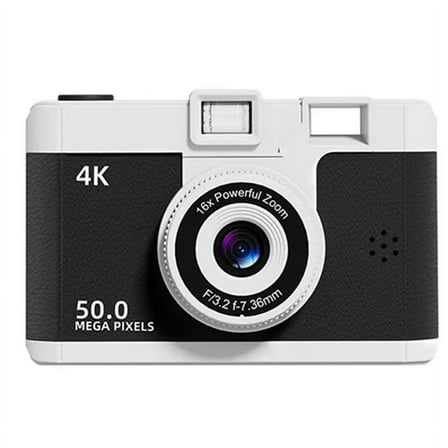 4K Retro Digital Camera with WIFI Wireless Transmission 16x Digital Zoom Video Instant Thermal Camera with Flash&Filt,B