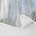 thumbnail image 5 of Erosebridal Oil Painting Twin Quilt Set, Blue Gray Ombre Twin Coverlet Set, Reversible 2-Piece 1 Bedspread and 1 Pillowcase, 5 of 7