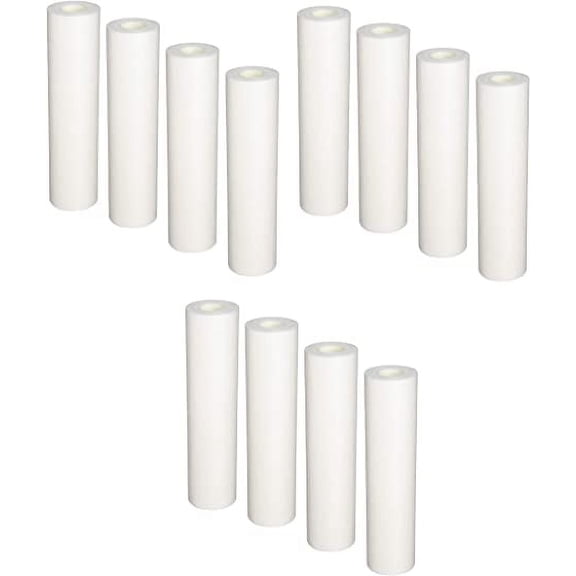 CFS 12 Pack 5 Micron Universal Water Filter Cartridges Compatible with AP102T