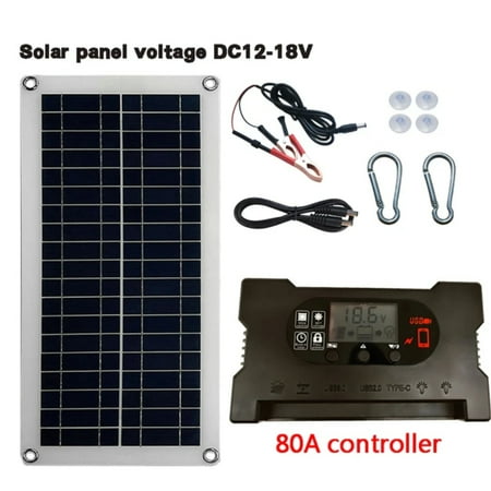 

ZHNYEG Ideal Portable Lightweight and Reliable Compact Solar Panel Kit - Perfect Solution for Outdoor Adventures - Convenient Solar Power Station for On-the-Go Energy Needs - Great for Tr