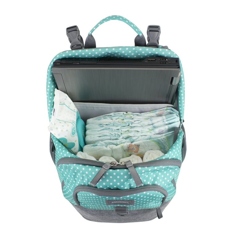 Eastsport Madison Diaper Backpack with Bonus Changing Pad, Turquoise