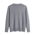 thumbnail image 6 of Women Knit Sweaters Button Down Cardigan V Neck Long Sleeve Ribbed Cuffs Casual Cozy Kimonos Fall Outfits (M, Gray), 6 of 7