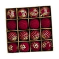 thumbnail image 4 of 16 bolas de Navidad para de Navidad, adornos para de Navidad, decoración DIY, adornos navideños para exteriores, temporadas, bodas, rojo, 4 of 8
