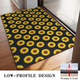 thumbnail image 3 of Black Yellow Sunflower Pattern Door Rugs,Washable Non Slip Door Mats Indoor,Decorative Door Mats,Entry Mat Indoor for Entrance,Bedroom,Kitchen,Bathroom,20"x32", 3 of 6