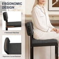 thumbnail image 6 of MultiHaven 26" Counter Height Bar Stools Set of 4,Modern Upholstered Stool with Thick Back & Seat for Kitchen Island,Bar,Cafe - Grey PU, 6 of 9