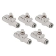 thumbnail image 4 of Válvula De Conexión Rápida Recta, Válvula De Bola Neumática Resistente A Alta Presión De Larga Vida útil De PVC De 5 Piezas Para Herramientas Neumáticas Para La Industria ANGGREK Otros, 4 of 8