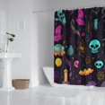 thumbnail image 2 of Mystical Halloween Pattern Shower Curtain 84"x72" ,Bathroom Decorative Shower Curtains Set with 12 Hooks,Modern Waterproof Washable Shower Curtain, 2 of 6