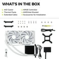 thumbnail image 7 of TRYX L-P240A-AS2M-G0W Panorama 240 Muti-Compatible ARGB AMOLED L-Shaped 3D Anamorphic Display Custom AIO Cooler (White), 7 of 7