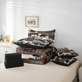 thumbnail image 5 of Feelyou Jungle Wildlife Teens Bedding Comforter Set 7pcs, Rustic Bear Deer Queen Bedding Sets, Farmhouse Hunting Theme Reversible Queen Sheet Sets, Luxury Bedroom Decor, 5 of 7