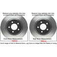 thumbnail image 3 of Detroit Axle - Brake Kit for Nissan 350Z 370Z Infiniti EX35 EX37 G25 G37 G35 QX50 Q40 M35 M45 Disc Brakes Rotors Ceramic Brake Pads Replacement : 12.60" Front Rotor and 12.13" Rear Rotor, 3 of 6