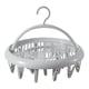 thumbnail image 1 of Tendedero redondo Percha para ropa Colgador redondo de plástico para ropa con clips para calcetines Ropa interior Gris, 1 of 5