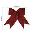 thumbnail image 3 of Needhep Red Velvet Christmas Wreath Bows, Large Christmas Tree Topper Bow, Christmas Velvet Bow, Christmas Red Flocking Bow Hanging for Christmas Parties Christmas Trees Indoor Crafts (B), 3 of 6
