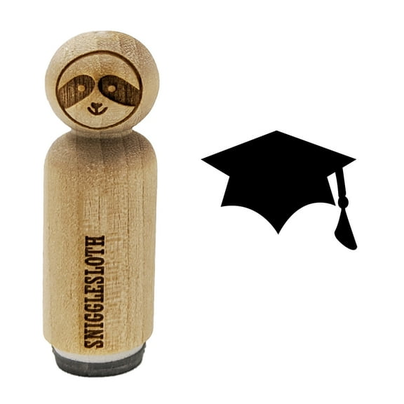 Graduation Cap Solid Rubber Stamp for Scrapbooking Crafting Stamping - Mini 1/2 Inch