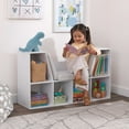 thumbnail image 2 of KidKraft Wooden Child Bookcase with Reading Nook, 6 Shelves, White, For Ages 3+, 2 of 10