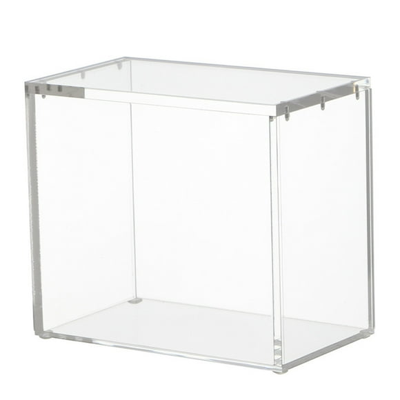 Acrylic Clear Display Stackable Storage for Booster Sides Secure Lid Organizer Desktop Ornament Collectible Card Holder
