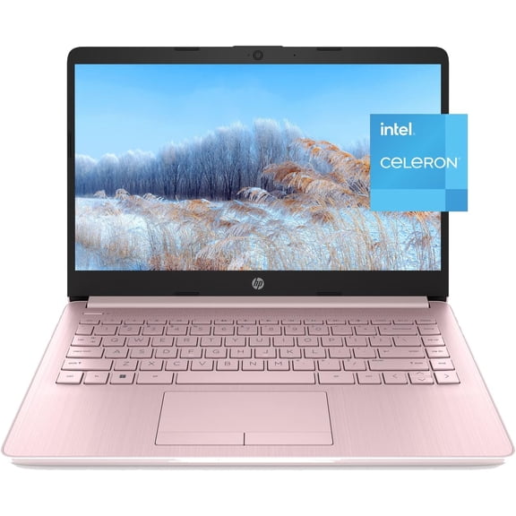 Restored HP Stream 14" Lightweight Laptop for Students & Business - Intel Celeron 16GB RAM, 64GB eMMC, Win 11 + 1YR Office 365, WiFi & Bluetooth, HDMI, Webcam