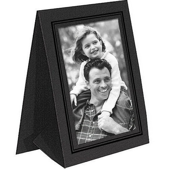 (100 pack) Black GRANDEUR 5x7 Tent Frames w Black-foil border  sold in 25s  - 5x7